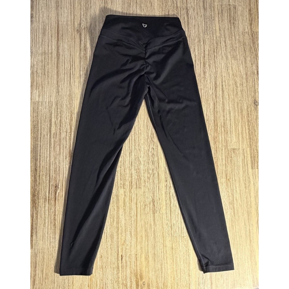 Tom Tiger Scrunch Butt Black Leggings Size Small